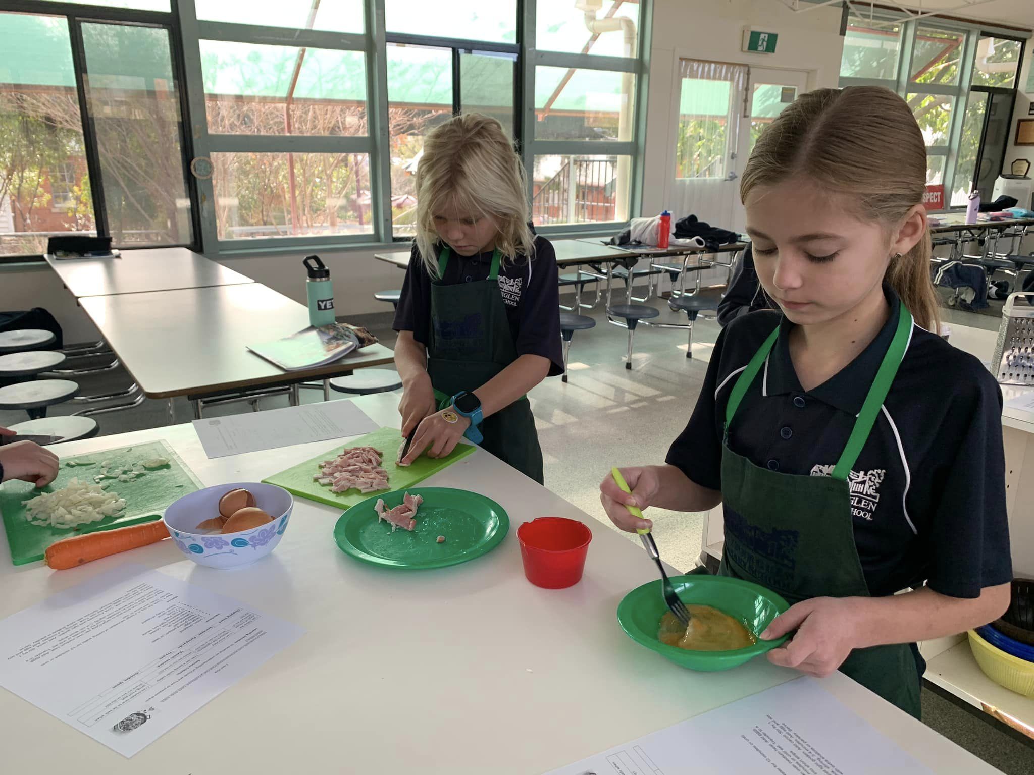 Cooking Rutherglen Primary School Garden Program